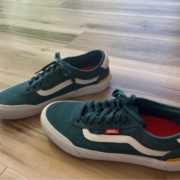 Rare Vans Dark Teal Suede China Ferguson Pro Board Sneakers 500714 Size 8 Men’s - Picture 5 of 10